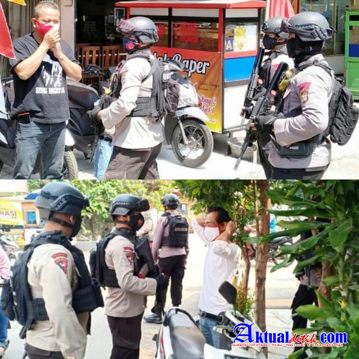 Brimob Polda Metro Jaya Disiplinkan Masyarakat Patuhi Prokes