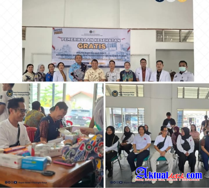 Antusiasme Pegawai Bapas Palangka Raya Dalam Pemeriksaan Kesehatan Gratis