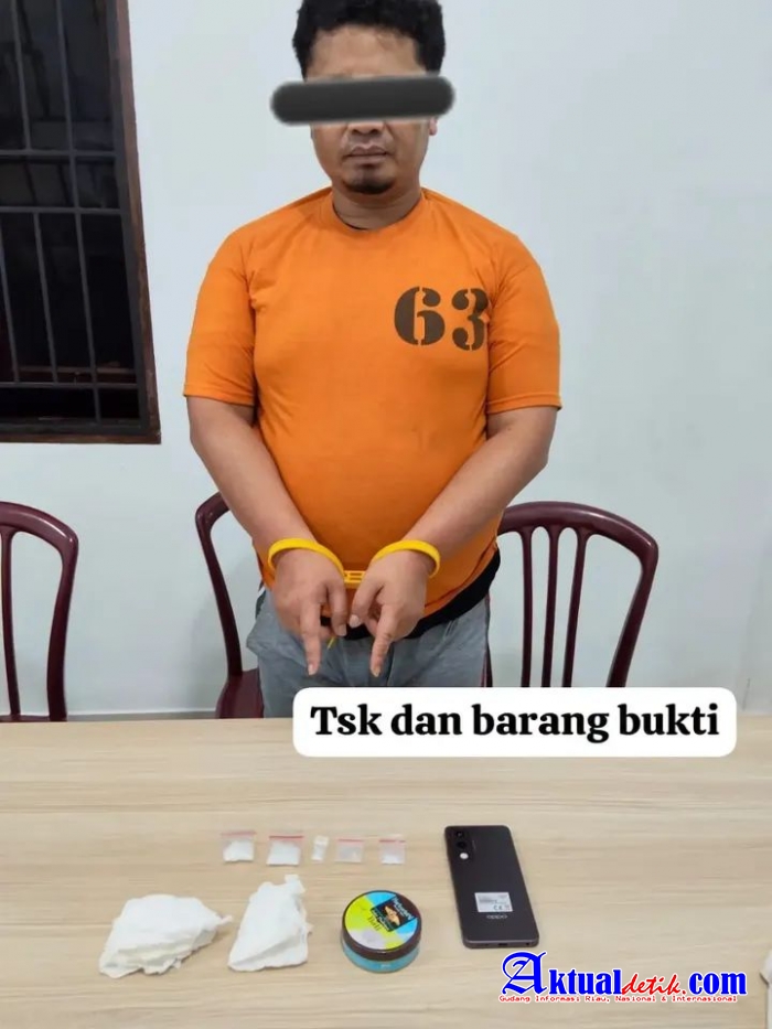 8,82 Gram Sabu Disita, Pria di Singa Diciduk Satresnarkoba Polres Karo