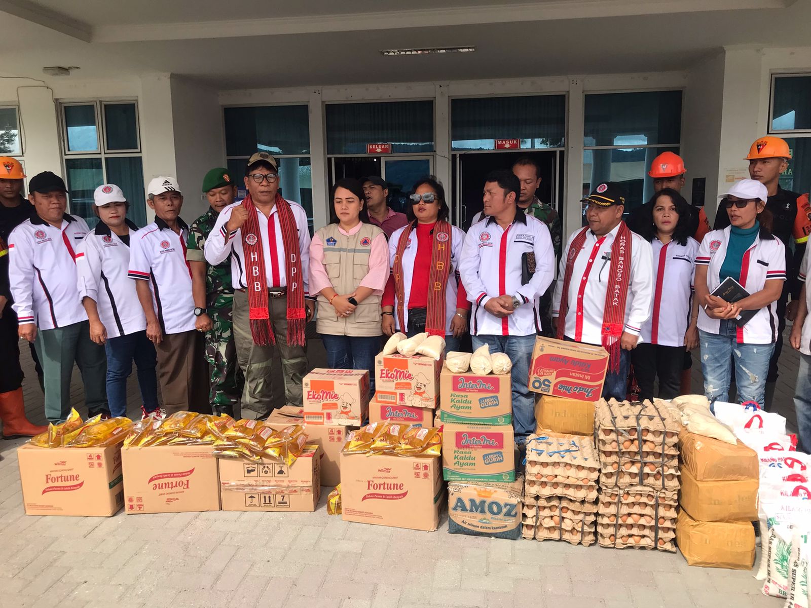 Posko Tanggap Bencana Taput Terima Bantuan Horas Bangso Batak.