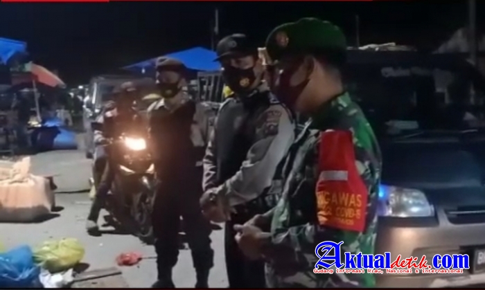 Polsek Bandar Khalifah Resort Polres Tebing Tinggi Melaksanakan Patroli Cegah Penyebaran Covid 19