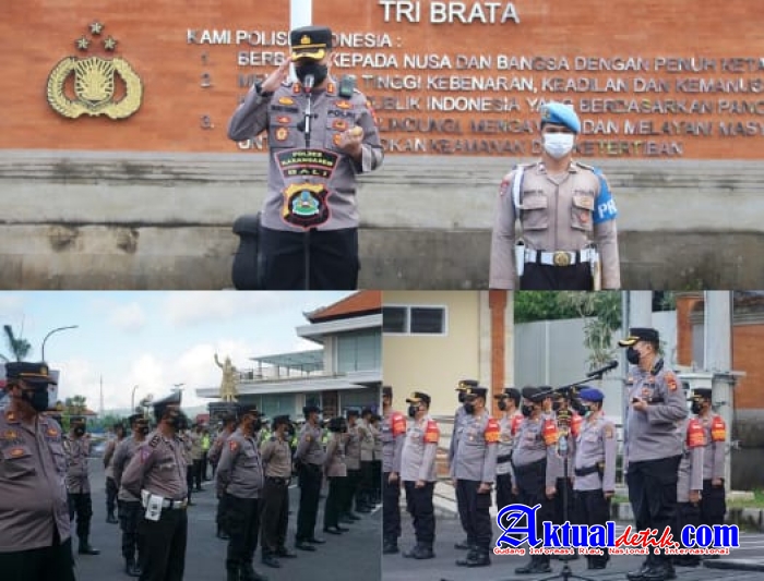 Apel Jam Pimpinan, Kapolres Karangasem Tekankan Penerapan Protokol Kesehatan
