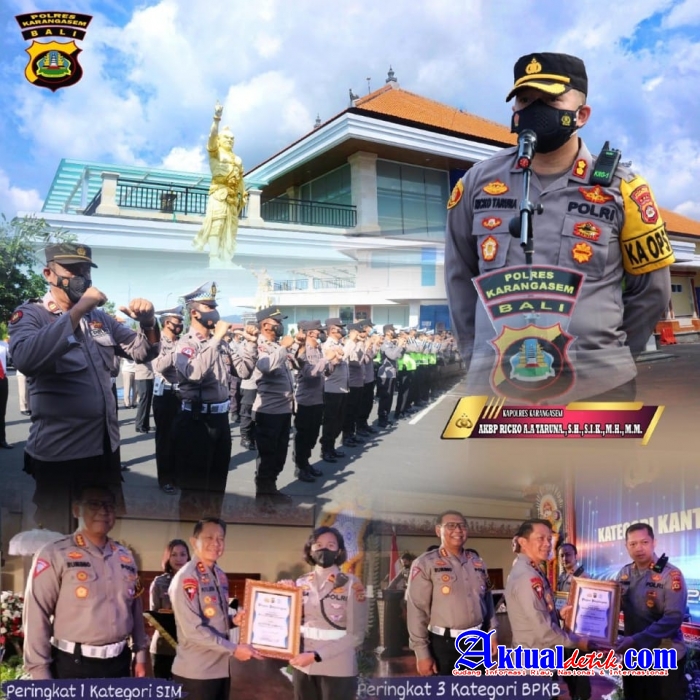 Satuan Lalu Lintas Polres Karangasem Mendapat Predikat Terbaik Pelayanan Satpas dan BPKB