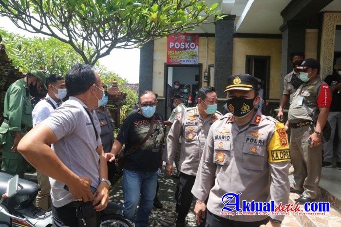 Kapolres Tabanan Dampingi Tim Auditor Madya Itwasda Polda Bali, Check Posko Tangguh Dewata