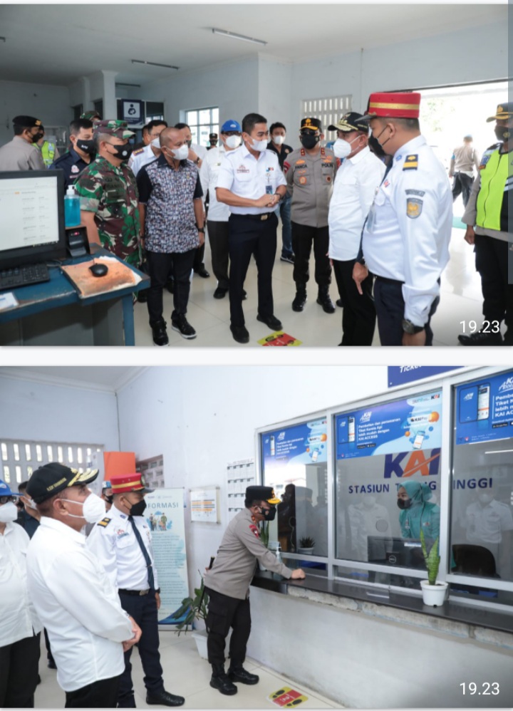 Forkopimda Sumut Tinjau Kesiapan Melalui Jalur kereta Api, Kapoldasu Mudik, Aman Lancar dan sehat