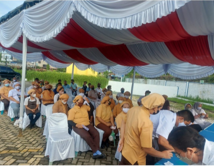 Dukung Percepatan Vaksinasi Se Nusantara, Polresta Deli Serdang Tetap Gencarkan Vaksinasi Massal