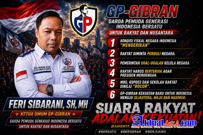 KETUA UMUM GP-GIBRAN: PEMERINTAH HARUS BERTANGGUNGJAWAB PERBAIKI KONDISI BANGSA YANG SEDANG "SEKARAT