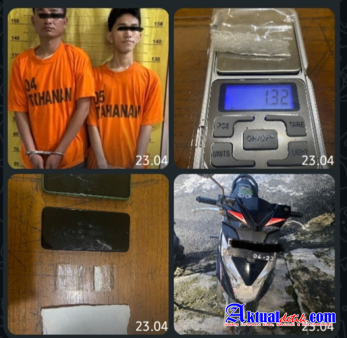 Dua Pemuda Pengedar Narkoba Di Tandem Hilir Di Ciduk Polres Binjai