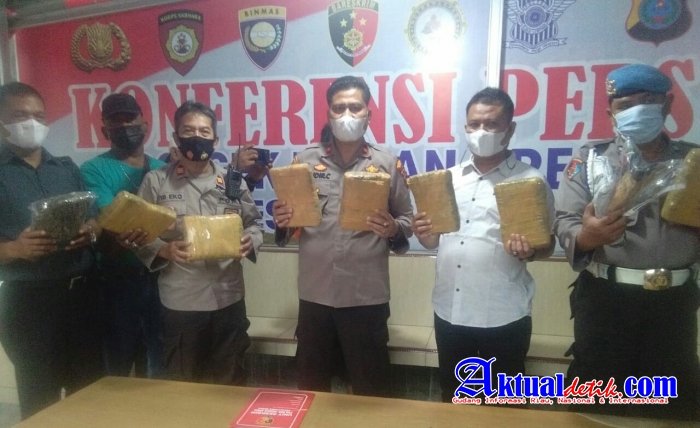 Mantap...!!! Polsek Medan Area Ringkus Bandar Ganja