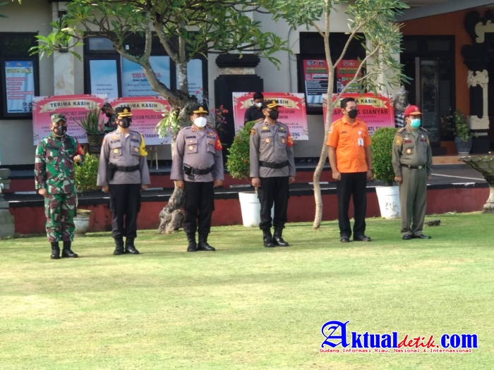 Dandim 1616/Gianyar Mengikuti Apel Gelar Pasukan Dalam Rangka Operasi Zebra Agung 2021