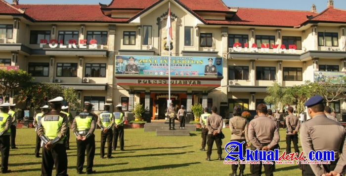 Kapolres Gianyar Pimpin Apel Kesiapan Pengamanan May Day