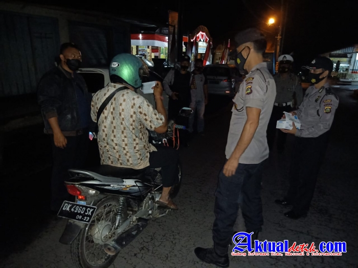 Jaga Kondusifitas Wilayah "Gebug Sindu Light" Secara Rutin di Gelar Sat.Samapta Polres Karangasem