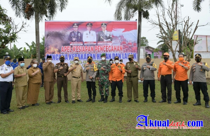 Pimpin Apel Kesiapsiagaan Bencana, Bupati Sergai Uraikan Langkah Strategis Penanganan Karhutla
