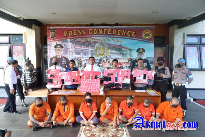 Satuan Reserse Narkoba Polres Gianyar, Amankan 7 Pelaku Penyalahgunaan Narkoba