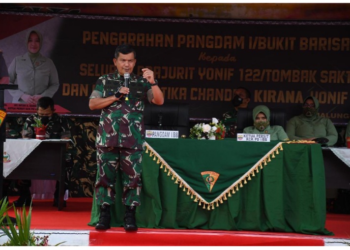 Pangdam I/BB Berlatihlah sesungguhnya pada saat bertempur, bertempurlah Berlatih Sesungguhnya