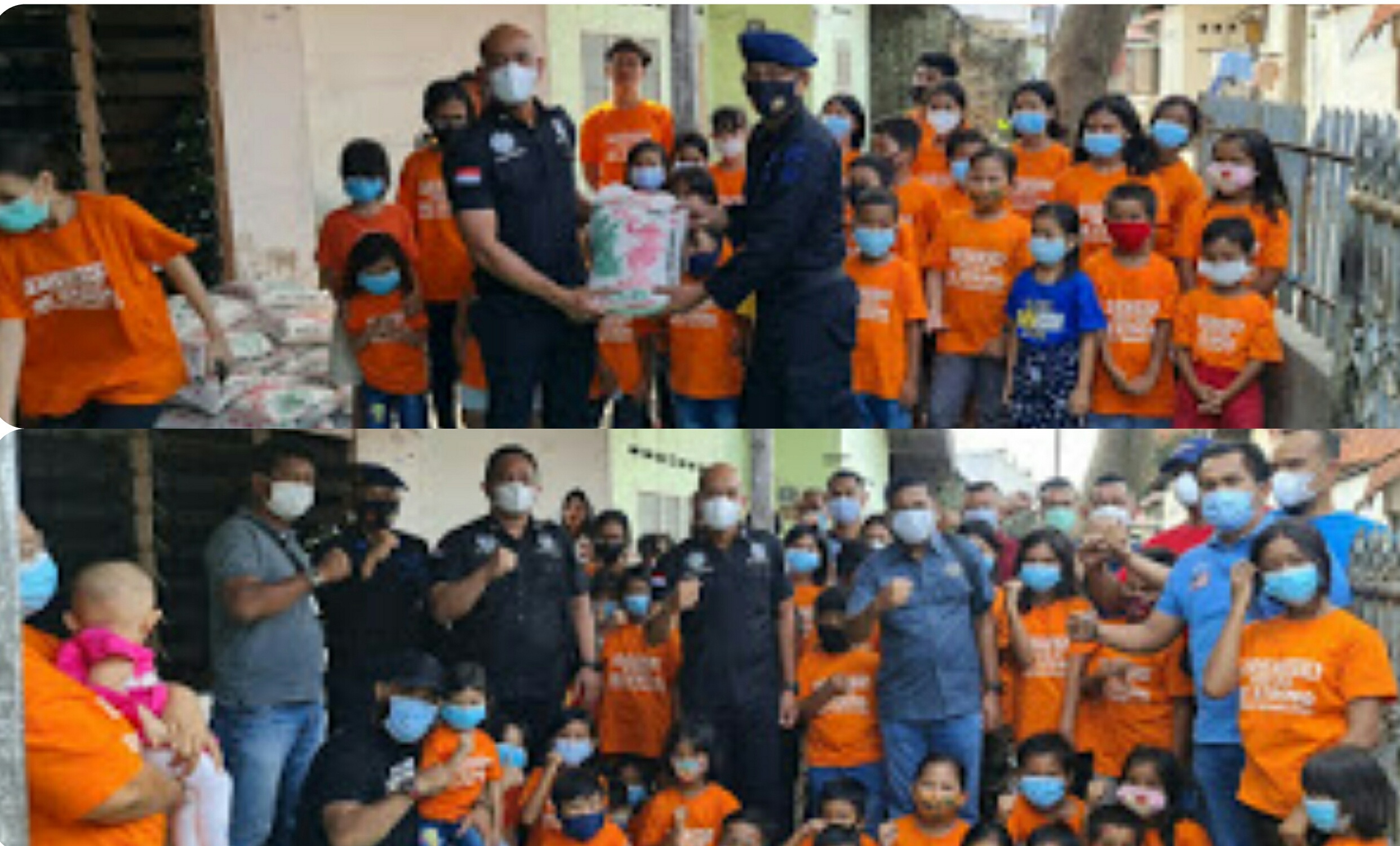 Kasat Narkoba Polrestabes Medan Memberikan Bantuan Berupa Sembako Kepada Komunitas Anak Yededhya