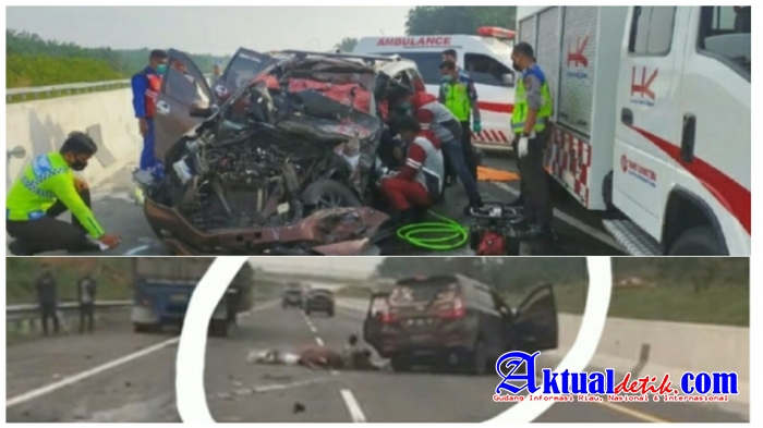 Kecelakaan Maut di Tol Pekanbaru-Dumai, 2 Orang Tewas