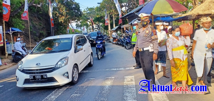 Polres Karangasem Giat Pengamanan dan Penyekatan Dalam Upaya Meniadakan Cluster Baru Covid-19