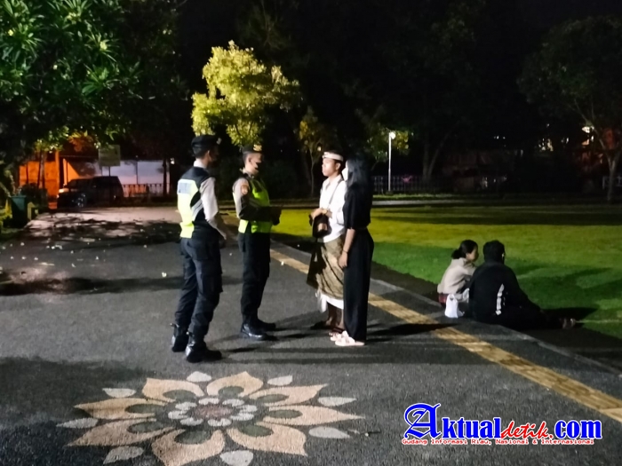 Team Pakemitmas Sat Samapta Polres Klungkung Tingkatkan Patroli Malam Cegah Gangguan Kamtibmas