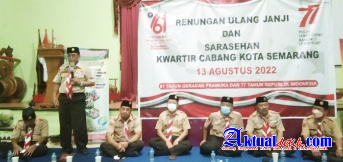 Pramuka Kwarcab Semarang Gelar Renungan Ulang Janji dan Saresehan 