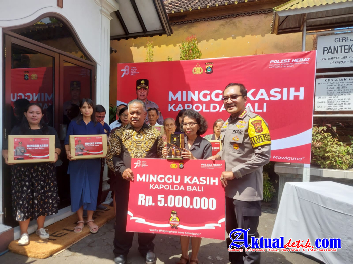 Polda Bali Laksanakan Minggu Kasih Di Gereja Pantekosta