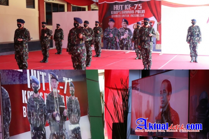 Sat Brimob Polda Banten Peringati HUT Korps Brimob Polri ke-75 Secara Virtual