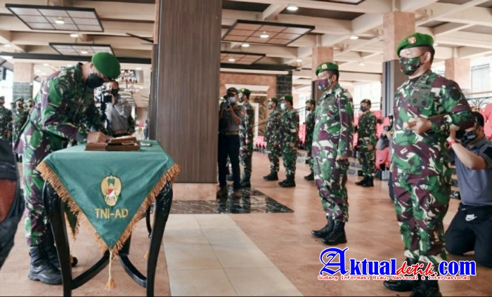 Jendral Andhika Perkasa Pimpin Alih Kodal Yonzikon 11/DW 
