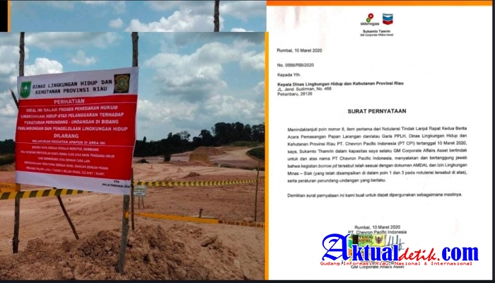 Merusak Lingkungan, PT Chevron Lantang Menantang Pemerintah Daerah Riau