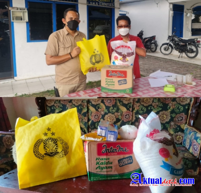 Kapolres Simalungun Salurkan Sembako Kepada Jurnalis Siantar-Simalungun
