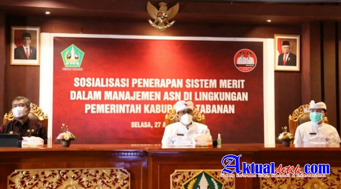 Bupati Sanjaya Menegaskan Penerapan Sistem Merit di Lingkungan Pemkab Tabanan Sangatlah Penting