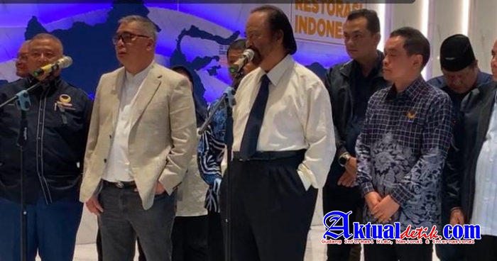 Paloh Kritik Tindakan KPK Terhadap Syahrul, Dan Minta Kader Hadapi Masalah, Tidak Akan Bubarkan Part