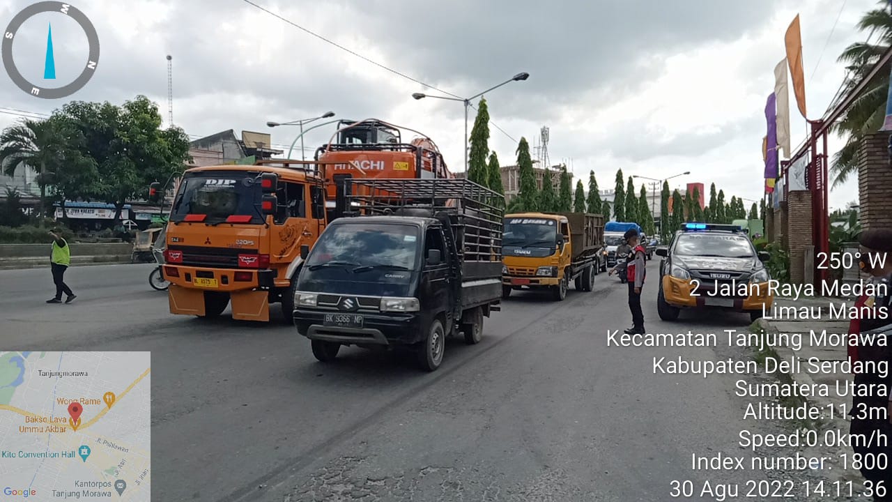 Cegah Aksi Premanisme Dan Pungli, Sat Samapta Polresta Deli Serdang Laksanakan Patroli Stasioner