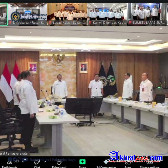 Kegiatan Penandatanganan Komitmen Lingkungan Kerja Bapas Palangka Raya Bebas Narkoba
