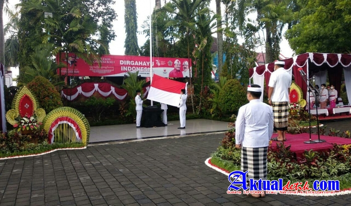 Kapolres Gianyar Hadiri Peringatan Hari Kemerdekaan Republik Indonesia Ke-76