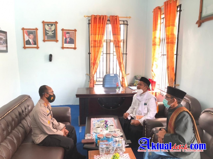 Kapolres Bener Meriah Silahturahmi ke Ulama Sambil Membahas Tentang Program Vaksin