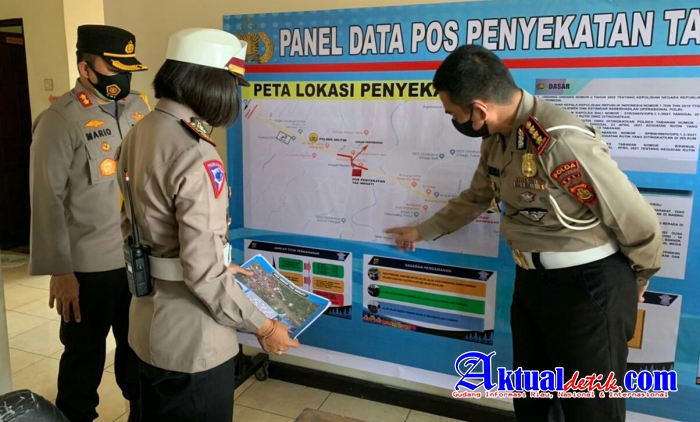 Kapolres Tabanan Dampingi Karo Ops dan Dir Lantas Polda Bali Lakukan Pengechekan Pos TAC Megati