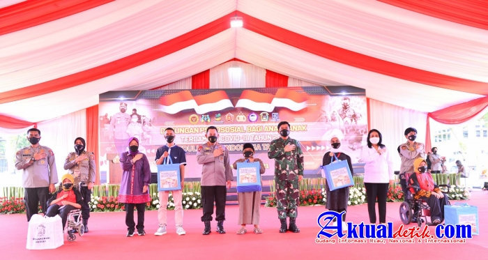 Jaga Generasi Penerus Bangsa, Kapolri Beri Dukungan Psikososial ke Anak Terdampak Covid-19