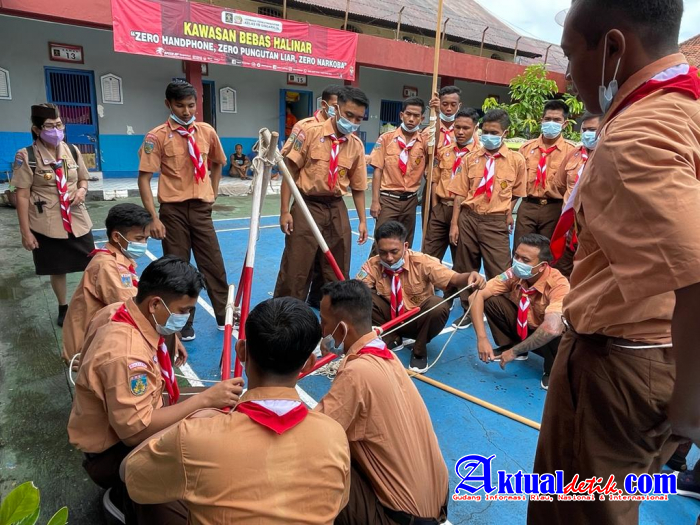 Walau Sedang Jalani Masa Pidana, WBP Lapas Kelas IIB Singaraja Antusias Ikuti Latihan Pramuka