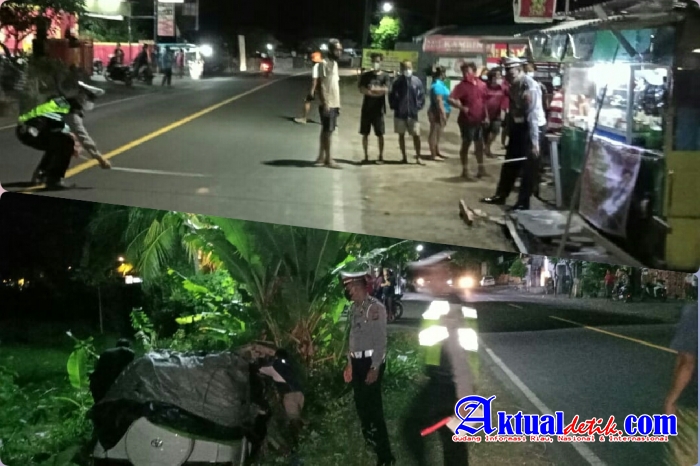 Warung Tertabrak Gara Gara Sopir Toyota Rush Mengantuk