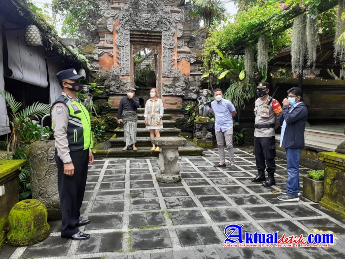 Kapolsek Ubud Pimpin Pengamanan Kunjungan Mensesneg RI di Ubud Gianyar