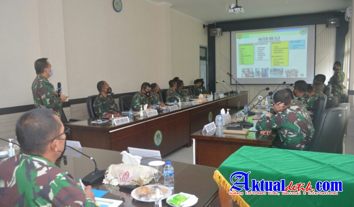 Danrem 045/Gaya Pimpin Rapat Werving Secaba PK TNI AD TA. 2021