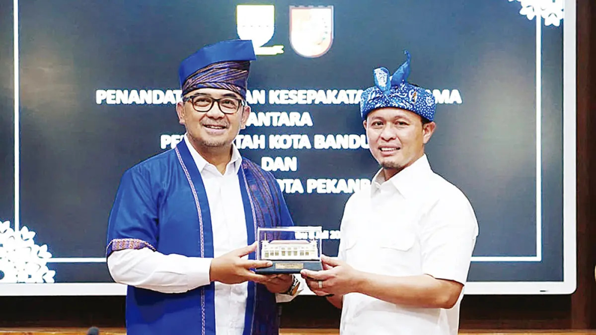Teken MoU dengan Bandung, Agung Nugroho Perkuat Kolaborasi Strategis Menuju Pekanbaru Setara Kota Be