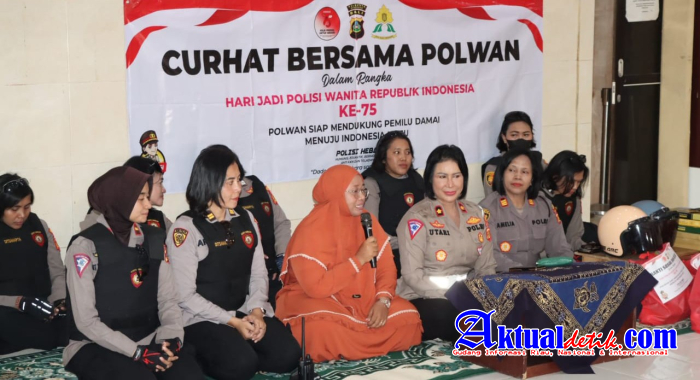 Jelang Hari Jadi, Polwan Polresta Denpasar Gelar Curhat Bersama Polwan