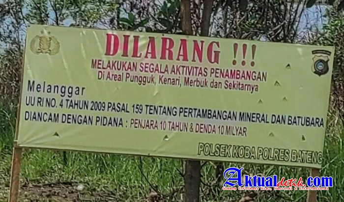 Abaikan Spanduk Larangan Polisi, Ratusan Ponton Ti Apung Bersiap Menambang Di Pungguk Kenari