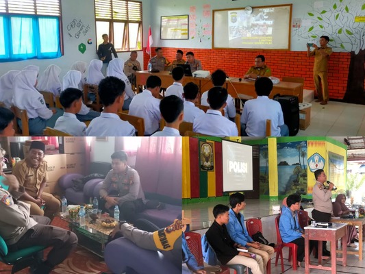 Kapolsek Sabak Auh Berikan Penyuluhan Kepada Pelajar SMA & SMK
