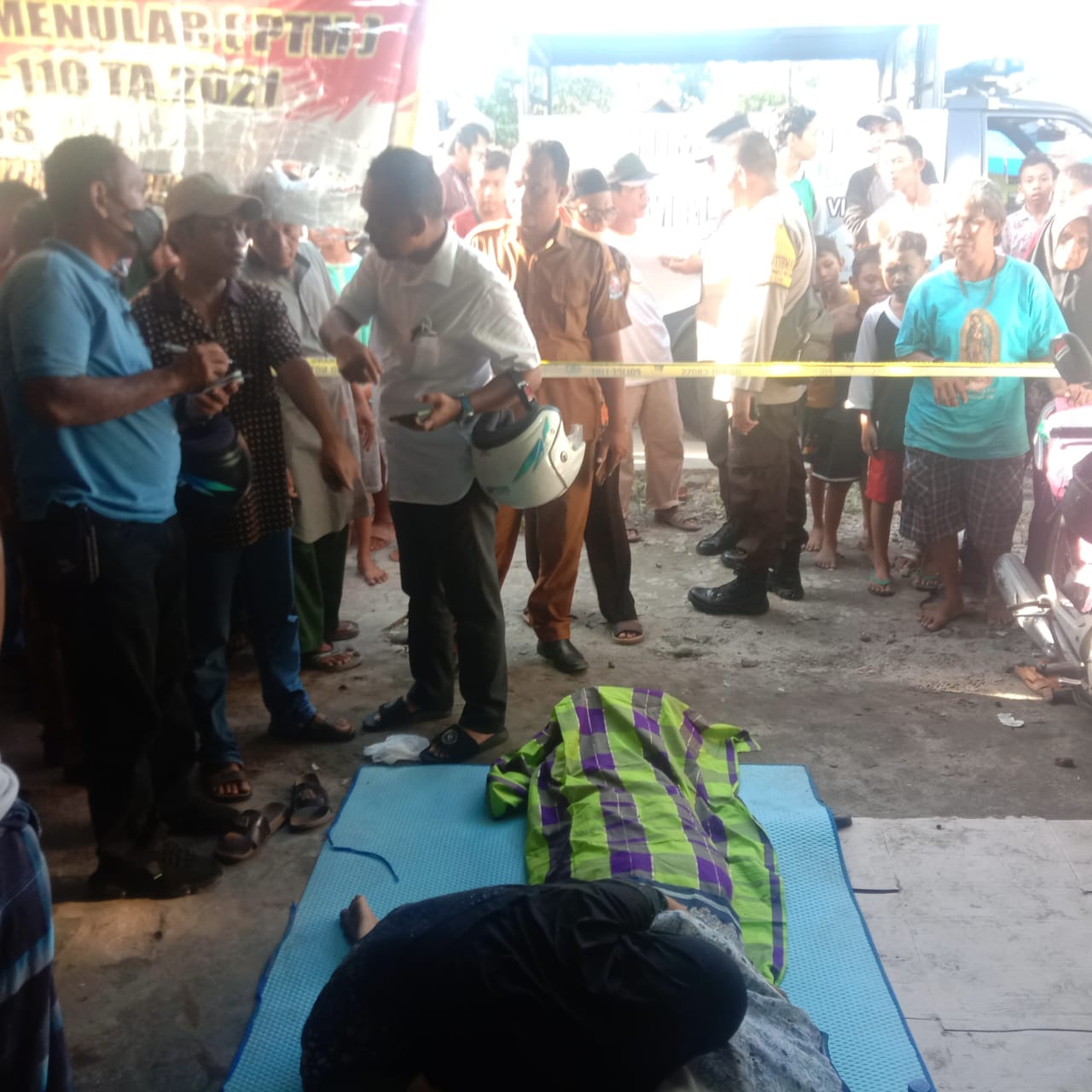 Personil Polsek Batang Kuis Terjun Ke TKP Usai Dapati Informasi Dari Masyarakat