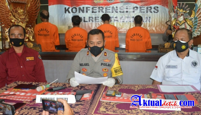 Polres Tabanan Berhasil Tangkap 6 Pelaku Penyalahgunaan Narkoba