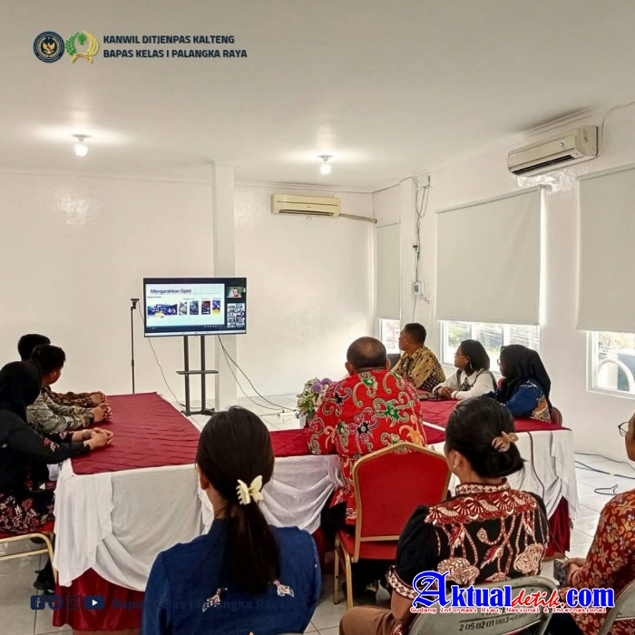 Bapas Kelas I Palangka Raya Penguatan Kehumasan Menghadirkan Narasumber Dari Tim