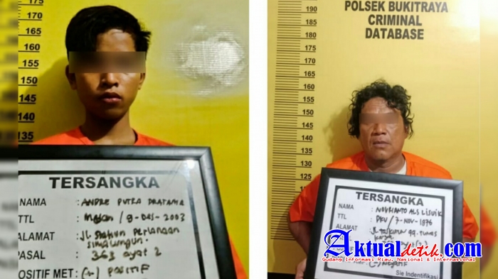Dua Orang Yang Diduga Maling Berhasil Diringkus Polsek Bukit Raya