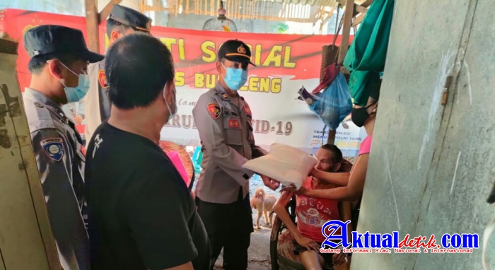 50 Bingkisan Sembako Swadaya Polres Buleleng Didistribusikan